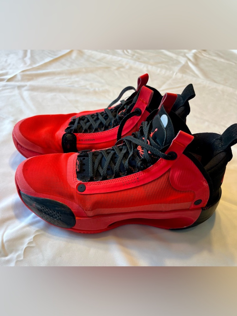 Nike Air Jordan 34 XXXIV Infrared 23 GS 7Y Red Black Basketball Shoes